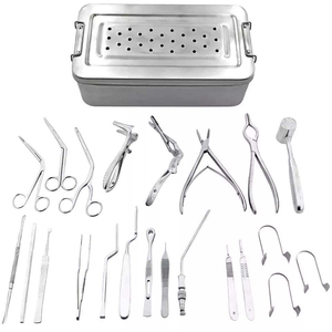 QNQ alta calidad 21 piezas conjunto de instrumentos manuales ENT SMR cirugía de resección submucosa septoplastia Acero inoxidable plástico CE - Product Image 3