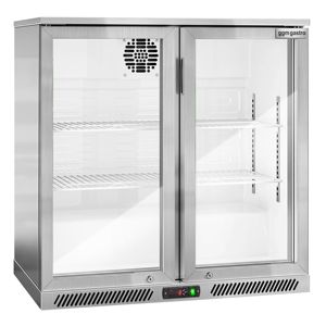 Enfriador comercial para barra trasera - 900 mm - 220 L - con 2 puertas de vidrio abatibles - Acero inoxidable - Product Image 4