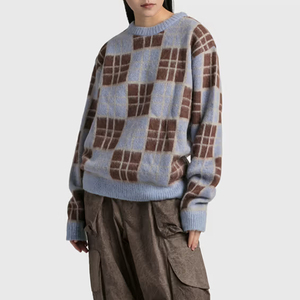 Pull confortable pour femmes Pull tricoté en mohair Nouveau design Pull à col rond pour femmes - Product Image 2