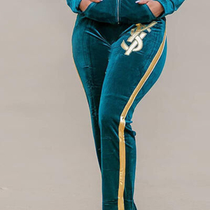 2025 meilleurs survêtements en velours pour femmes personnalisés survêtement en velours femmes ensembles grande taille vêtements pour femmes populaires - Product Image 6