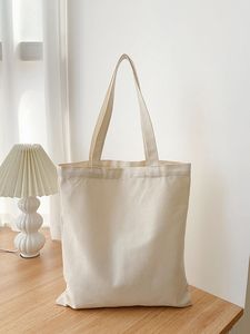 Sac fourre-tout en toile de coton de qualité supérieure, réutilisable, écologique, avec logo personnalisé, pour commandes promotionnelles en gros et OEM - Product Image 2