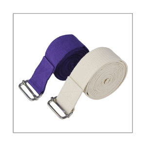 Sangle de yoga et de fitness réglable en coton de haute qualité avec logo personnalisé, prix de gros - Product Image 1