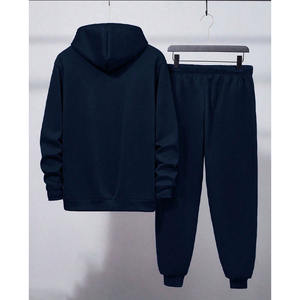 Conjuntos de Chándal con Capucha Unisex de Poliéster/Algodón, Fabricante Mayorista OEM, Sudadera, Pantalones Deportivos, Etiqueta Privada Personalizada - Product Image 2