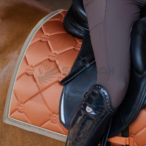 Almohadilla de sillín inglesa de alta calidad personalizada, material acolchado transpirable suave, almohadillas de sillín de diseño duraderas y elegantes - Product Image 2