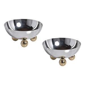 Premium quality handcrafted <b>metal</b> dates <b>bowl</b> with silver finished for weddings cultural gatherings and festive dining - Product Image 4