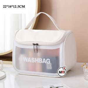 New Chất Lượng Cao Phong Cách Bán Buôn Trong Suốt Đồng Bằng Lớn Không Gian Trang Điểm Tổ Chức Du Lịch Zip-Up Mềm Vệ Sinh Cá Nhân Mỹ Phẩm Túi Trường Hợp - Product Image 4