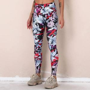 Nouveau legging de yoga pour femmes pantalon de yoga d'entraînement de gymnastique pour femmes MS-YL-011 imprimé personnalisé bon marché de grande taille - Product Image 6