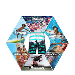 Pantalones de playa de secado rápido Pantalones cortos de natación sueltos estampados para hombres Pantalones cortos de fitness Pantalones cortos casuales para hombres - Product Image 6