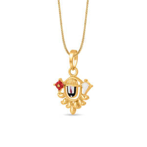 Pendentif en or Balaji, charme religieux raffiné pour les dévots - Product Image 4
