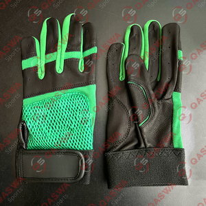 ถุงมือตีเบสบอล/ซอฟต์บอลคุณภาพสูง QASWA SPORTS แบบปรับได้ ปิดด้วยแถบตีนตุ๊กแก ทนทาน หนังแท้สั่งทำพิเศษ - Product Image 4