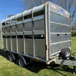 new High Fence <b>Cargo</b> <b>Trailers</b> for Livestock Cattle 25-30 Tons Stake Semi Wholesale Transport Sheep Pig Durable Reinforced Axles - Product Image 1