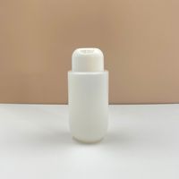 Impression de logo personnalisé, flacon de lotion rechargeable en HDPE de 90 ml avec bouchon à clapet pour gel douche, shampoing