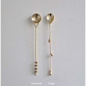 Royal Look Stainless Steel <b>Gold</b> Spoon Set with Leaf End Handle High Quality Luxury Cutlery for Restaurant Wedding Home Hotel - Product Image 3