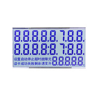 7-Segment TN TFT LCD Modul mit Blauer Hintergrundbeleuchtung LED-Anzeige Kraftstoffspender-Anzeigepanel Montage China Hersteller