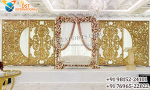 Elegante Marco de fondo blanco para decoración de Walima, boda asiática, paneles de fondo asequibles, tema romano, marcos de fondo de escenario de boda - Product Image 5