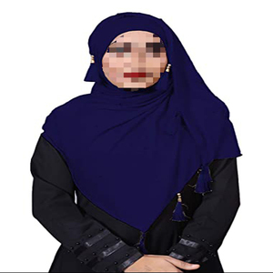 Velo de burka con diseño de niqab, hijab musulmán, abaya islámico, estilo único, origen en la India, CCK, venta al por mayor de fábrica - Product Image 5