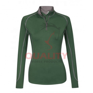 Chemise d'équitation à compression légère Couche de base thermique Vêtements équestres offrant une flexibilité de confort et de chaleur pour les cavaliers - Product Image 4