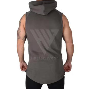 Men Workout Sleeveless Hoodies For Lightweight and Breathable Gym Fitness Wear Bodybuilding Workout Hoodies - Product Image 6