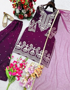 Haut Sharara en tulle doux prêt à porter pour femmes, pour mariage et soirée, de fournisseur indien - Product Image 4