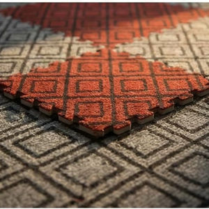 10mm EVA <b>Foam</b> <b>Interlocking</b> Carpet Floor <b>Mat</b> 60x60cm – Soft Noise Reduction Flooring for Office & Hotel - Product Image 1