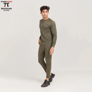 ชุดออกกำลังกายผู้ชาย,ชุดออกกำลังกายผ้าฟลีซน้ำหนักเบาดีไซน์ใหม่พิมพ์โลโก้ตามสั่ง - Product Image 2