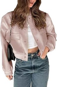 Blouson aviateur à capuche pour femme avec fermeture à glissière pour le printemps et l'été - Product Image 4