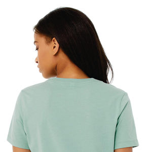 Airlume – T-Shirt à manches courtes pour femme, en coton peigné et à anneaux, simple, 100% oz, bleu poussiéreux, 4.2 - Product Image 6