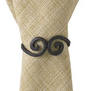 Ensemble d'anneaux de serviette en fer de luxe style ferme rustique, d'inspiration vintage, pour mariage, accessoire de table durable et fonctionnel qui rehausse le repas - Product Image 5