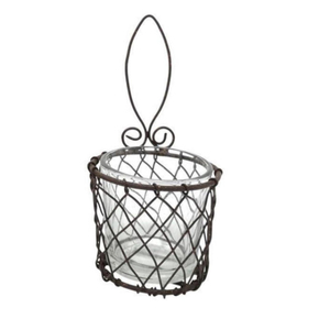 เชิงเทียนเหล็กดัดทำมือ พร้อมกระจก  สีตามสั่ง สำหรับตกแต่งบ้าน งานอีสเตอร์ คริสต์มาส งานแต่งงาน  ไฟประดับบนโต๊ะ - Product Image 3