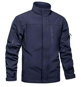 Chaqueta Táctica Softshell Personalizada para Hombre, Resistente al Agua y al Viento, Talla Grande, con Forro Polar, Cierre de Cremallera, Ropa de Trabajo con Bolsillos para Invierno - Product Image 1