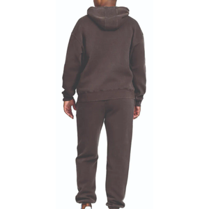 Vente en gros de sweats à capuche et pantalons de survêtement en molleton de coton vierge personnalisé de haute qualité Ensemble de jogging pour hommes - Product Image 5