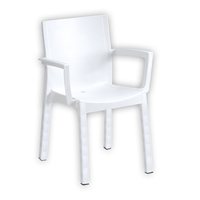 Chaises de salle à manger empilables de style italien moderne, durables, écologiques, résistantes aux intempéries, faciles à nettoyer, en plastique PP, meubles pour hôtel et maison