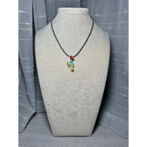 Colgante/Broche Zuni Hecho a Mano con Incrustaciones de Múltiples Piedras y Plata de Ley para Regalo - Product Image 6