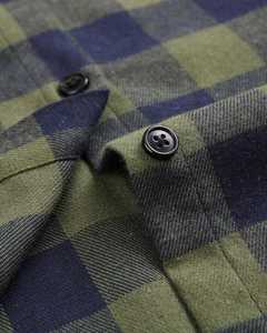 เสื้อเชิ้ตผ้าสักหลาดลายสก็อต คอปกผ้าลูกฟูก ซับในเงียบ ผ้าฝ้าย 100% ทรงหลวม น้ำหนักมาก ผ้าถัก สำหรับใส่กลางแจ้ง - Product Image 3