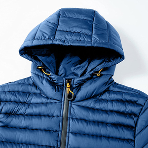 Wholesale Price Men's Hooded Puffer Jackets Waterproof High Quality Bubble Padded Puffer Jacket - Product Image 5