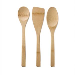 Juego de Utensilios de Cocina de Bambú Reutilizables Hechos a Mano, Incluye Cuchara para Servir Sopa y Ensalada con Mango de Madera, Utensilios de Cocina en Oferta - Product Image 3