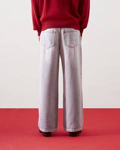 Pantalon en jean pour homme, taille mi-haute, coupe droite, motif 3D, respirant, lavé, en élasthanne/coton, style formel et décontracté, Vietnam - Product Image 2