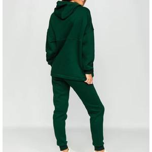 Conjunto Deportivo de Terciopelo para Mujer, de Alta Calidad, con Logotipo Personalizado, para Invierno, por Encima de la Rodilla, con Cremallera, 2 Piezas - Product Image 5