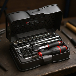 ชุดซ็อกเก็ตและดอกไขควง 12 จุด ขนาด 1/4 นิ้ว ยี่ห้อ Facom 31 ชิ้น - Product Image 3