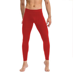 Leggings de yoga pour homme à taille élastique, tissu à séchage rapide, design lisse basique, pantalon de fitness confortable - Vente en gros - Product Image 1