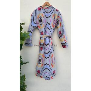 เสื้อคลุมกิโมโนผ้ากำมะหยี่สำหรับผู้หญิงใส่ในอ่างอาบน้ำเจ้าสาว, ชุดนอนแห้งเร็วระบายอากาศลายดอกไม้พิมพ์ลายดอกไม้สำหรับฤดูร้อน - Product Image 2