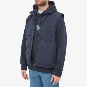 Chaleco Bomber de invierno informal para hombre, chaleco acolchado con logotipo personalizado, material de lona acolchado impermeable, chaleco acolchado de talla grande para invierno - Product Image 2