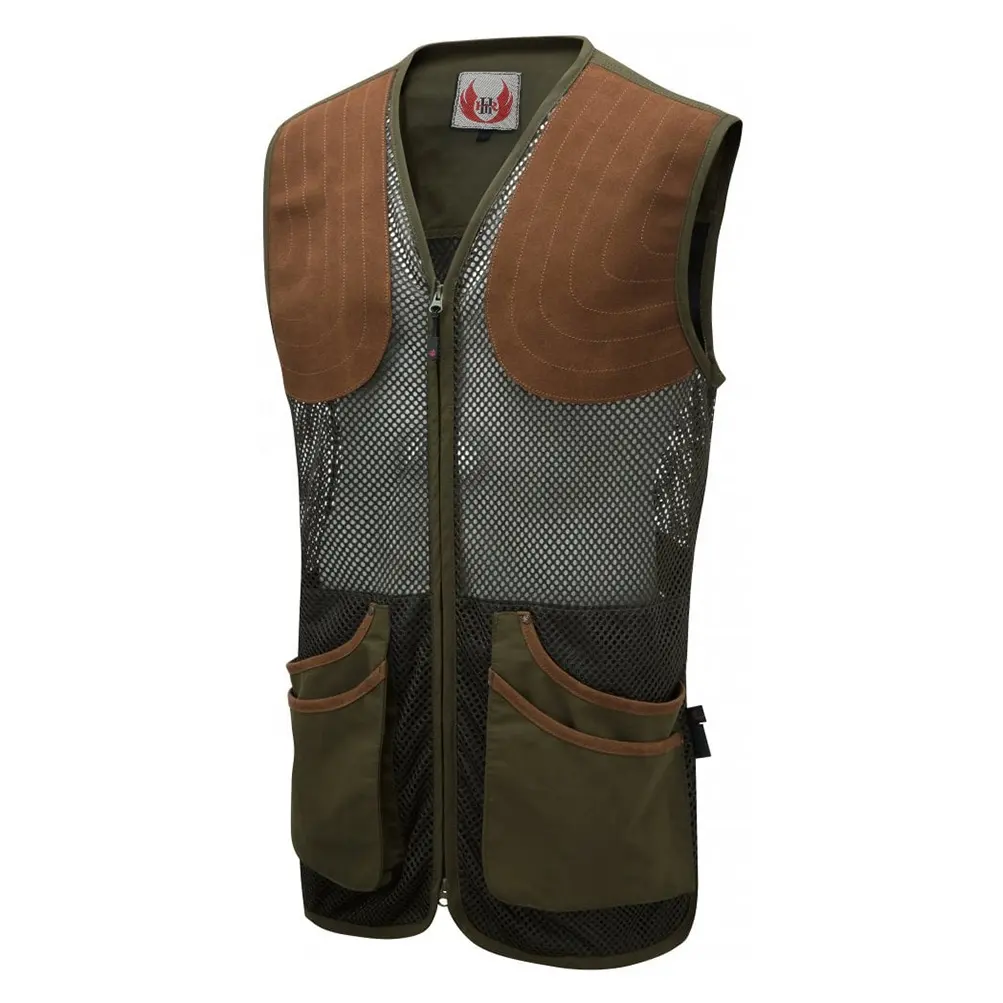 Sport all'aria aperta primavera estate Unisex Clay Shooting comodo gilet traspirante regolabile con bottoni in vita gilet da caccia in rete