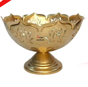 Cuenco para servir condimentos de acero inoxidable con acabado dorado de diseño para restaurante y bar de hotel - Product Image 3