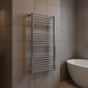Radiador de Baño Ercos Opera Chrome 450 x 1650 mm, Elegante Toallero - Product Image 3