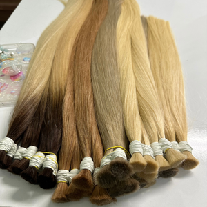Vente en gros 100% Extensions de cheveux humains en vrac de haute qualité en couleurs vierges naturelles - Product Image 2