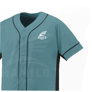 Ensemble de maillot de baseball HAMILO pour homme, manches courtes, col en V, polyester respirant, uniforme, pantalon blanc avec ceinture - Product Image 4
