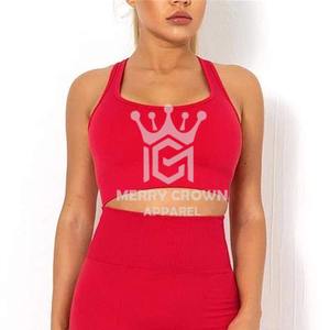 Conjunto de Yoga de dos piezas de alta calidad para mujer Sujetador deportivo y pantalones cortos de LICRA Logotipo personalizado Ropa deportiva de algodón para fitness - Product Image 6