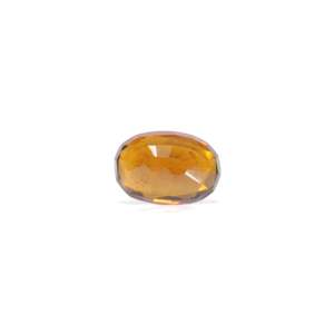 Hessonita (Gomed) de 5 Quilates, Gema Mineral Natural, Corte Oval Facetado, Color Naranja Marrón, Calibrada, Gema Suelta - Product Image 2