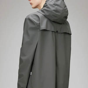 Nouveau style de veste imperméable respirante de haute qualité pour hommes veste de pluie extérieure en tissu de polyester recyclé - Product Image 6